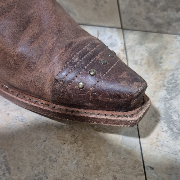 TONY LAMA WOMEN'S MOSTO TUCSON SNIP TOE WESTERN BOOTS VF3036 SIZE 6 B SIDE ZIP - Picture 13 of 16